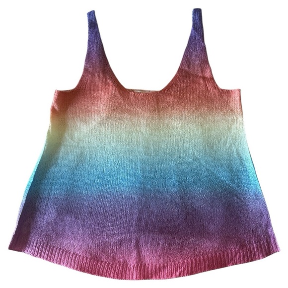 Storia Purple and Pink Sleeveless Tank Top - Picture 1 of 7
